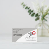 Medische Visitekaartjes Hartstethoscoop (Staand voorkant)