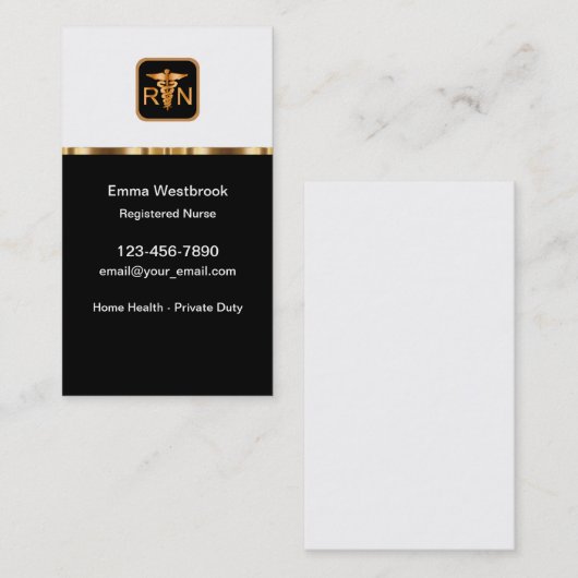 Medische Visitekaartjes met beperkte aansprakelijk (Voorkant / Achterkant)