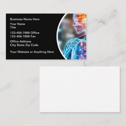 Medische Visitekaartjes Modern Design (Voorkant / Achterkant)