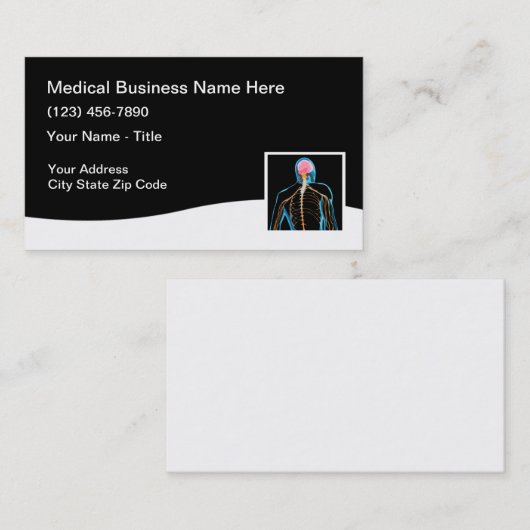 Medische Visitekaartjes Modern ontwerp (Voorkant / Achterkant)