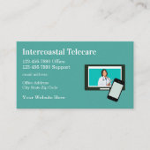 Medische Visitekaartjes Telehealth Thema (Voorkant)