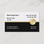 Medische Visitekaartjes van het type Classy (Voorkant)