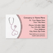 Medische Visitekaartjes voor vrouwen (Voorkant)