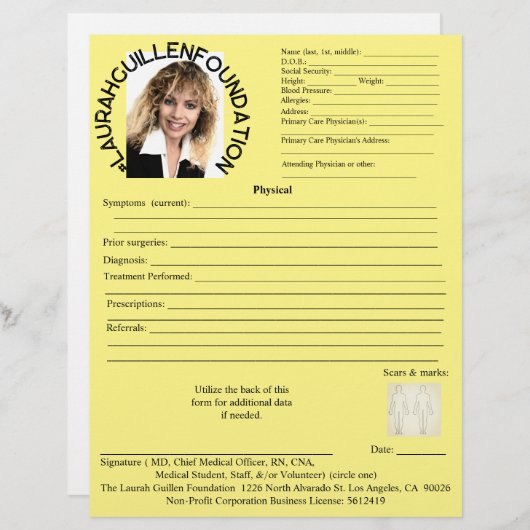 Medische vorm (Voorkant / Achterkant)