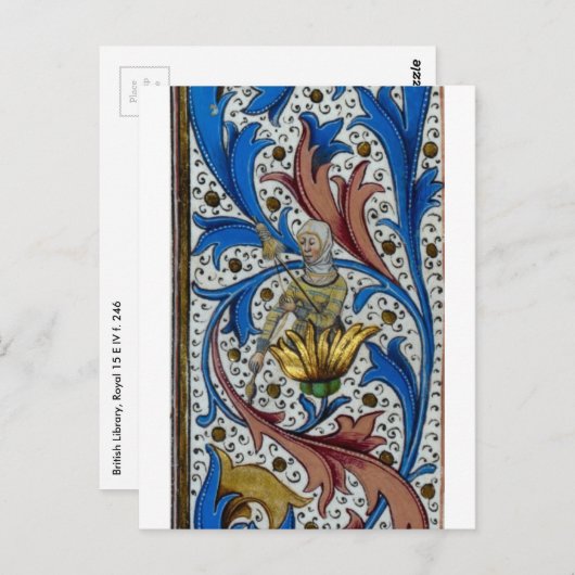 Medische vrouw die ronddraait met spindle en perso briefkaart (Voorkant / Achterkant)