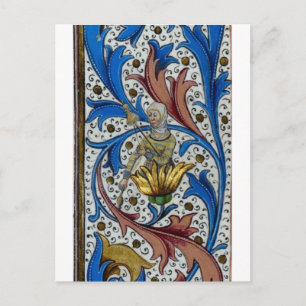 Medische vrouw die ronddraait met spindle en perso briefkaart