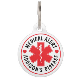 Medische Waarschuwing Addison Ziekte Identificatie Huisdierpenning