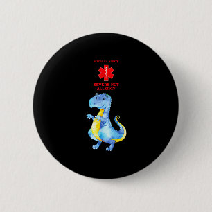 Medische waarschuwing ernstige allergie bewustzijn ronde button 5,7 cm