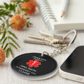 Medische waarschuwing ID Medische dementie Sleutelhanger (Voorkant Rechts)