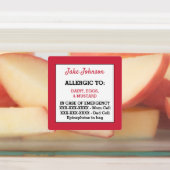 Medische Waarschuwing Kinderen Allergie Waarschuwi Labels (Aangebracht)