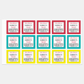 Medische Waarschuwing Kinderen Allergie Waarschuwi Labels (Vel)