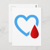 Medische waarschuwing - Type 1 diabetes Briefkaart (Voorkant / Achterkant)