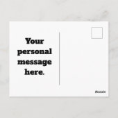 Medische waarschuwing - Type 1 diabetes Briefkaart (Achterkant)