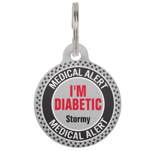 Medische Waarschuwing voor Dieren met Diabetes Aan Huisdierpenning