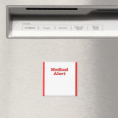 Medische waarschuwingsmagneet magneet (Insitu (Vaatwasser))