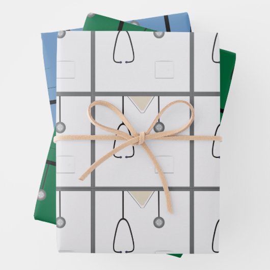 Medische wandelaars Papierbladen oppakken Inpakpapier Vel (In situ)