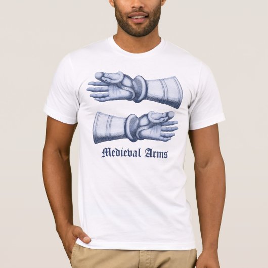 Medische wapens en munitie - handen in gauntlets t-shirt (Voorkant)