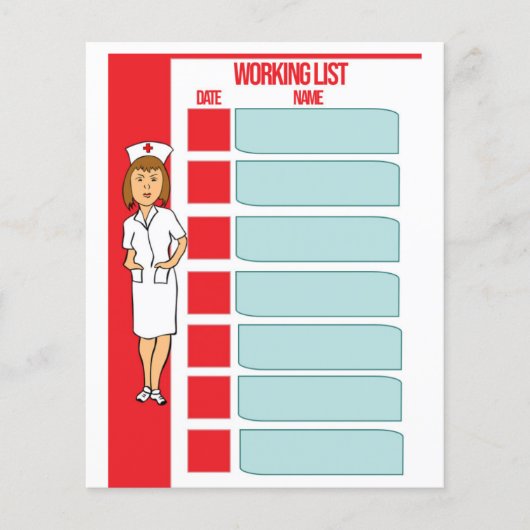Medische werklijst (Voorkant)
