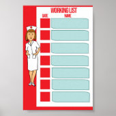 Medische werklijst poster (Voorkant)
