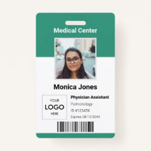 Medische werknemer Foto QR Code Badge