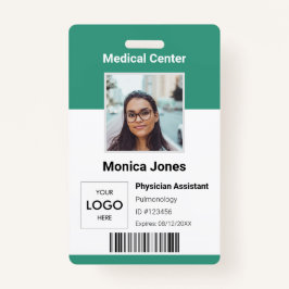 Medische werknemer Foto QR Code Badge