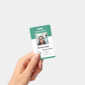 Medische werknemer Foto QR Code Badge (Handheld)