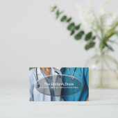 Medische werkzaamheden Uniforme verkoop en service Visitekaartje (Staand voorkant)