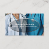 Medische werkzaamheden Uniforme verkoop en service Visitekaartje (Voorkant)