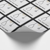 Medische wimpels Doctor Verpleegkundige Aangepaste Cadeaupapier (Hoek)