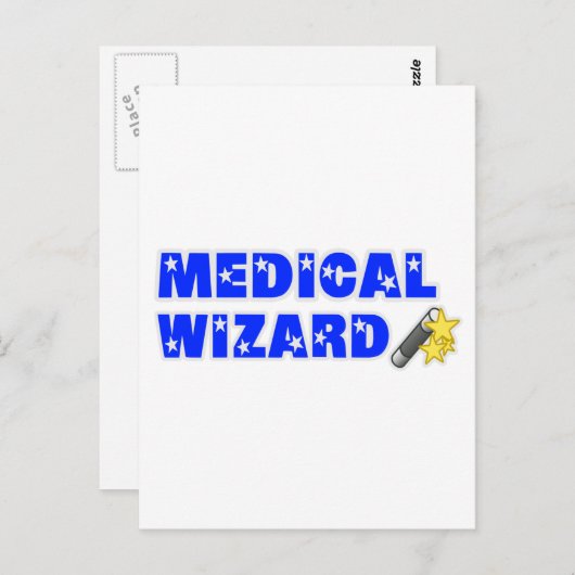 Medische wizard briefkaart (Voorkant / Achterkant)
