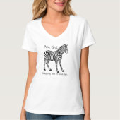 Medische Zebra Shirt (zwarte tekst) (Voorkant)