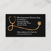 Medische ziekteverzekeringsagent visitekaartje (Voorkant)