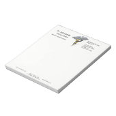 Medische Zilveren Caduceus Zwart Goud - Notitieblo Notitieblok (Linkerzijde)