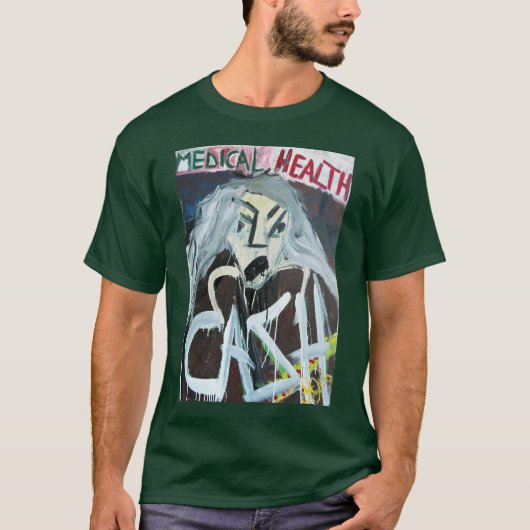 MEDISCHE ZORG GELD T-SHIRT (Voorkant)