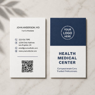 Medische Zorg Kliniek Dokter Verticaal Visitekaartje