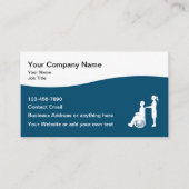 Medische zorg Senior Rolstoel Visitekaartjes (Voorkant)