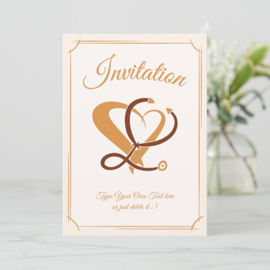 Medische zorg, verpleegster. Stethoscoop & Hart Sj Kaart (Staand voorkant)