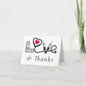 Medische zorgmedewerker en liefde bedankkaart (Voorkant)