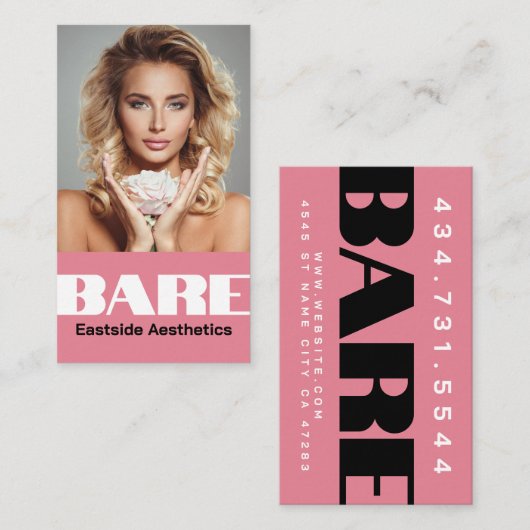 MediSpa Aesthetica Visitekaartje injector (Voorkant / Achterkant)