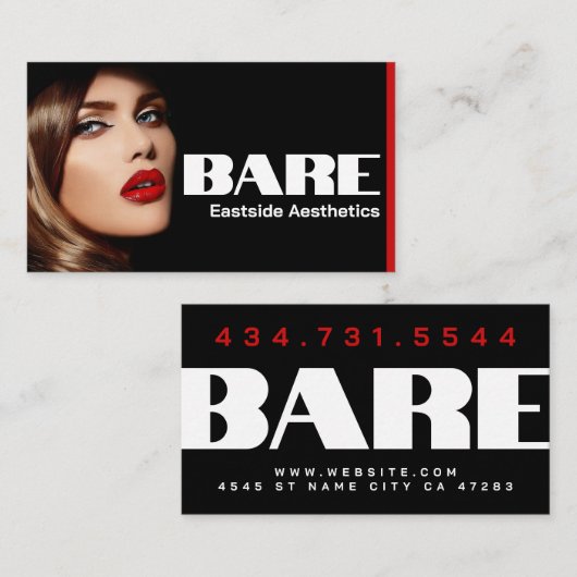 MediSpa esthetica-injector Visitekaartje (Voorkant / Achterkant)