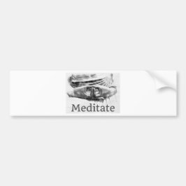 Meditaat Bumpersticker