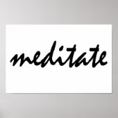 Meditaat Poster (Voorkant)