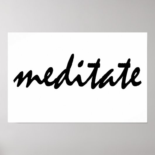 Meditaat Poster (Voorkant)