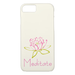 Meditate Lotus Flower/Water Lily Case-Mate iPhone Case