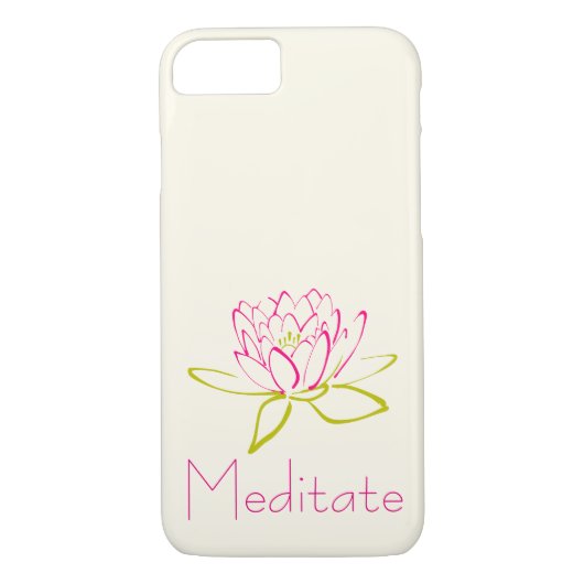 Meditate Lotus Flower/Water Lily Case-Mate iPhone Case (Achterkant)