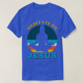 Meditate over Jezus Bijbel Verse Yoga T-shirt (Design voorkant)
