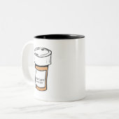 Meditate Twice Daily Tweekleurige Koffiemok (Voorkant links)