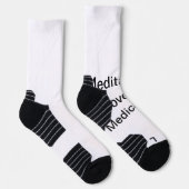 MeditatiCustom High-Performance Athletic Crew Sock Sokken (Rechts)
