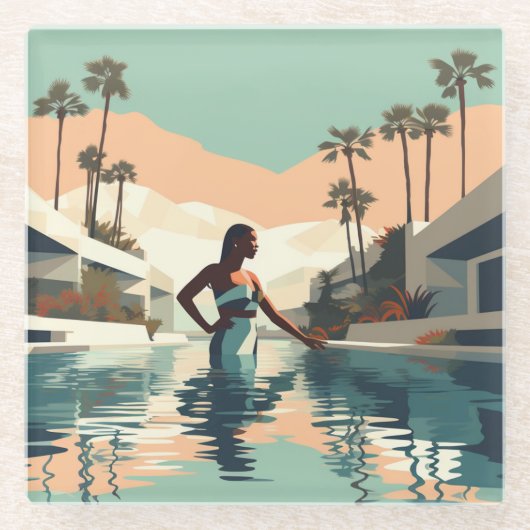 MEDITATIE #1 GLAZEN ONDERZETTER (Voorkant)