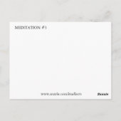 MEDITATIE #3 BRIEFKAART (Achterkant)
